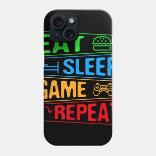 Gaming Eat Sleep Game Repeat Gift Multiplayer Video Games Phone Case