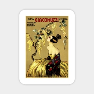 GIACOMUZZI Italian Liqueur Syrup Aperitif Vintage Art Nouveau Magnet