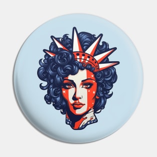 4th of July Statue of Liberty Pin