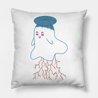 Little Ghost Grounded Pillow