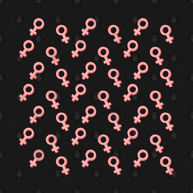 Female Symbol Pattern Design by BrightLightArts