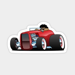 Highboy hot rod red roadster Magnet