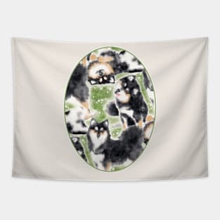 Happy Finnish Lapphund Dogs Tapestry