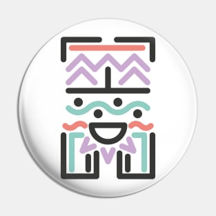 Abstract Tribal Hipster Design Pin