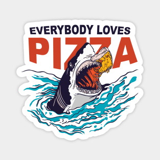 Everybody Loves Pizza | Shark Eating Last Slice Magnet