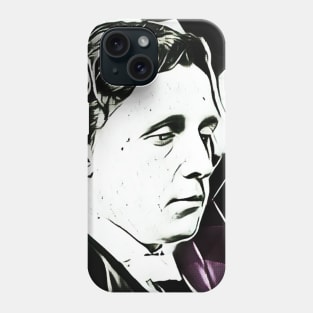 Lewis Carroll Black and White Portrait | Lewis Carroll Artwork 5 Phone Case