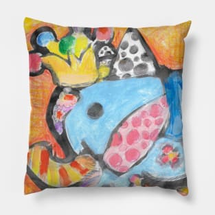 Britto's elephant Pillow