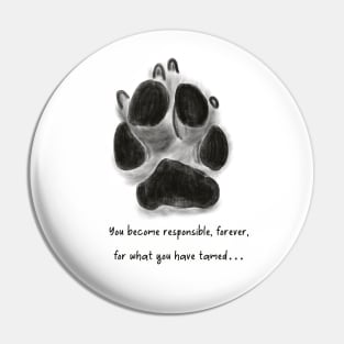 dog paw print Pin