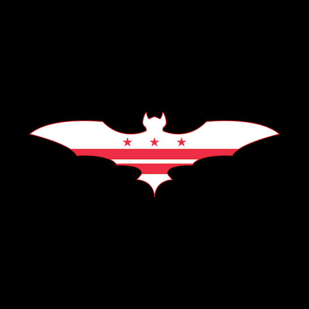 Washington, D.C. Bat Flag by Wickedcartoons