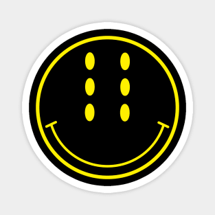 Six-Eyed Smiley Face Magnet