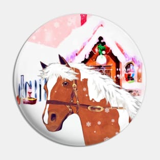 Horse Lovers Christmas Decoration Pin