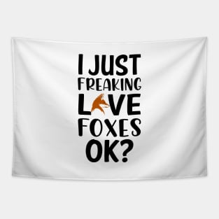Love Foxes Tapestry