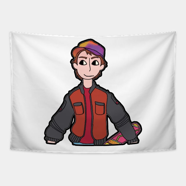 Marty McFly Tapestry by TheFortWildernessPodcast