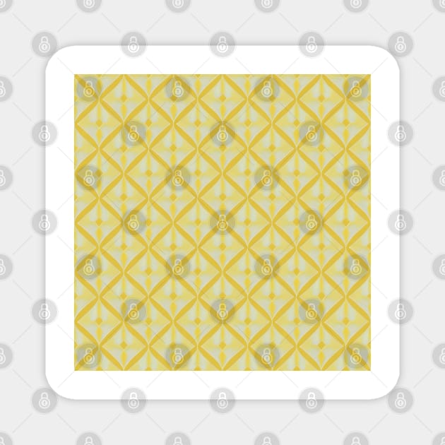 YELLOW DIAMOND PATTERN, PASTEL COLOR, DIAMOND DESIGN Magnet by ZARBIT