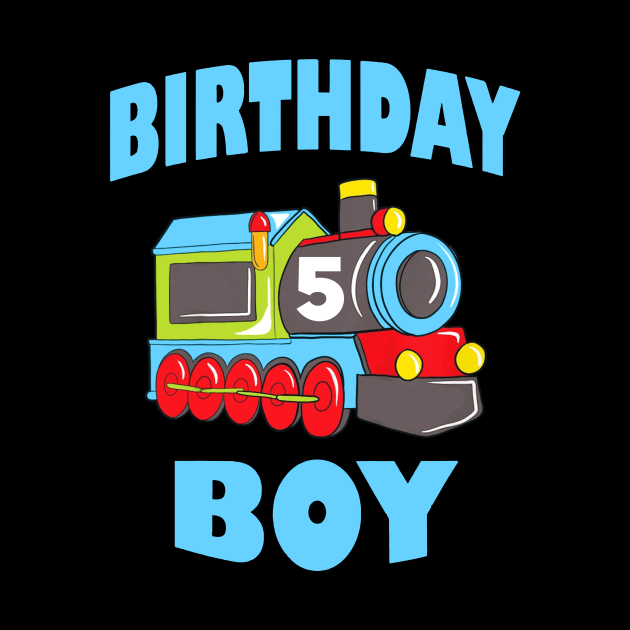 Kids Boys 5th Birthday Shirt, Birthday Boy, Kids 5 Years Old by woodsqhn1