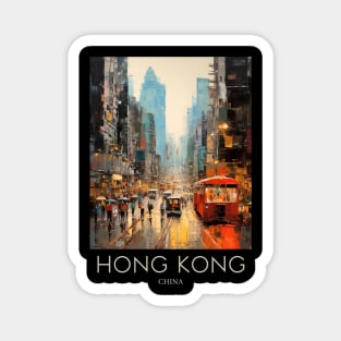 An Impressionist Painting of Hong Kong - China Magnet