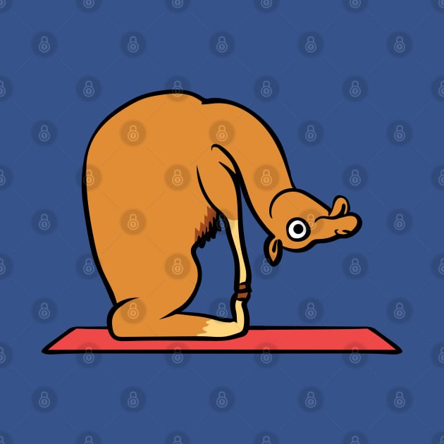 Camel Yoga Pose by huebucket