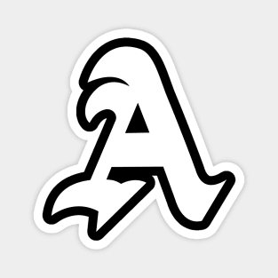 Gothic Letter A Magnet