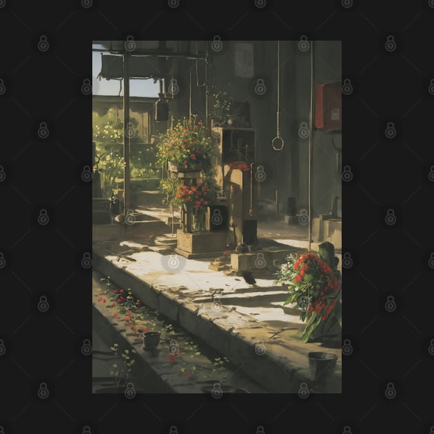 Abandoned Street - Flower Shop Exterior by CursedContent