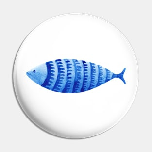 blue fish Pin