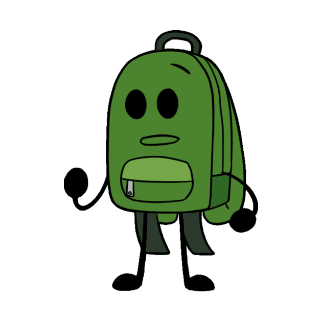 hfjONE, ONEhfj Object Show - Backpack/Liam Plecak Sticker by CadenFeather