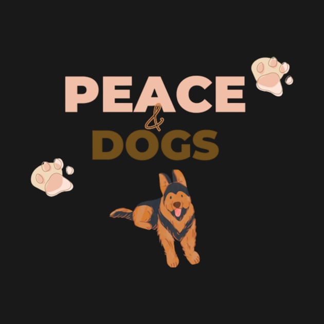 Peace & Dogs - International day of Peace by Tee Shop