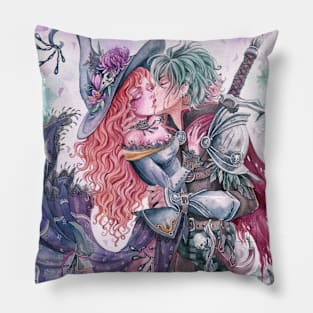 Thw witch and the kinght errant Pillow