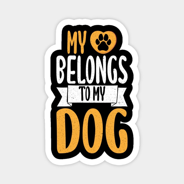 My Heart Belongs To My Dog Magnet by The WYLD Tribe