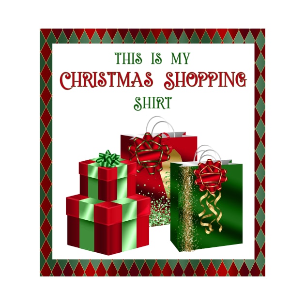 This Is My Christmas Shopping Shirt by allthumbs