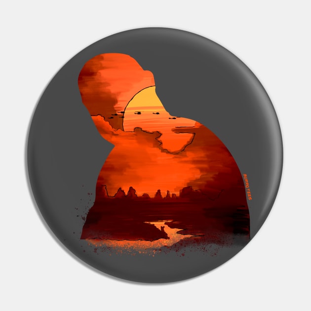 Apocalypse Now Illustration Silhouette Sgt. Kurtz Pin by burrotees