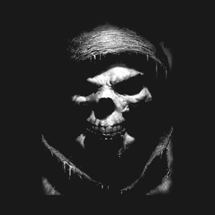 Grim Reaper Skull - Halloween T-Shirt
