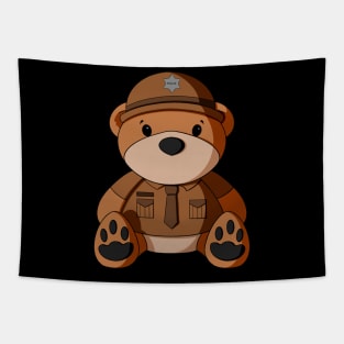 State Trooper Teddy Bear Tapestry