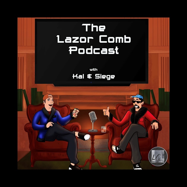 The Lazor Comb Podcast T-Shirt by Lazor Comb Productions