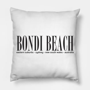 Bondi Beach Address Pillow