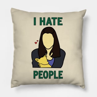 April Roberta Ludgate Karate Dwyer Pillow