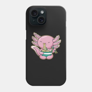 Plush Axolotl Ramen Shirt Kawaii Stuff Japanese Ramen Bowl Phone Case