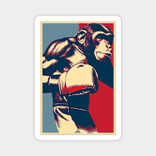 Chimpanzee Boxing Champion Magnet