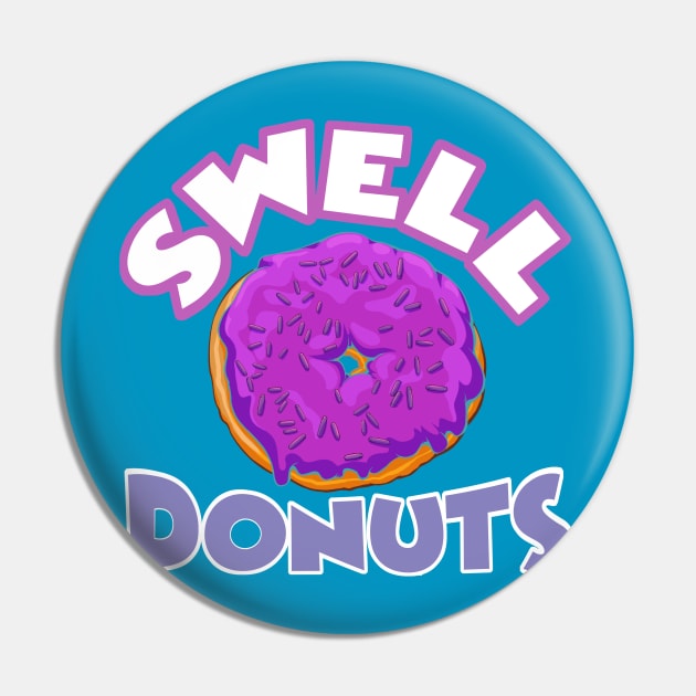 Swell Donuts (purple) Pin by Teaselbone