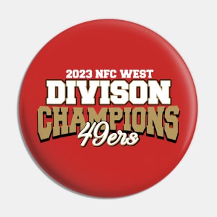 49Ers Division Champions 2023 Pin