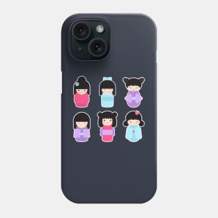 Kokeshi dolls Phone Case