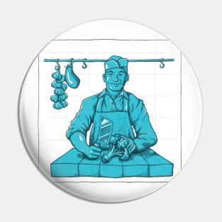 Veggie butcher Pin