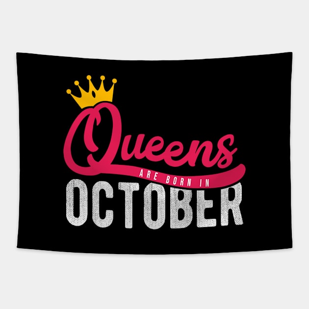 Queens Born October Tapestry by Cooldruck