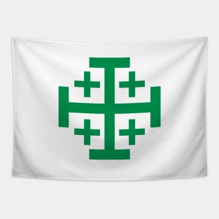 Jerusalem Cross (green) Tapestry