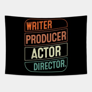 Writer Producer Actor Director Filmmaker Retro Vintage 80s 90s Gifts Tapestry