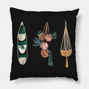 Hanging Planters Aesthetic For Plantlovers Pillow