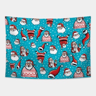 Christmas Santa Designs Tapestry