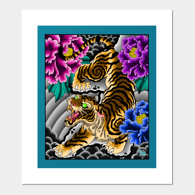 Tiger Inside - Tattoo - Posters and Art Prints | TeePublic