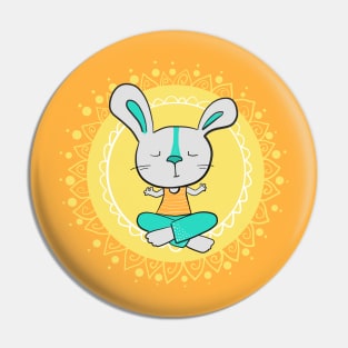 Yoga Rabbit Pin