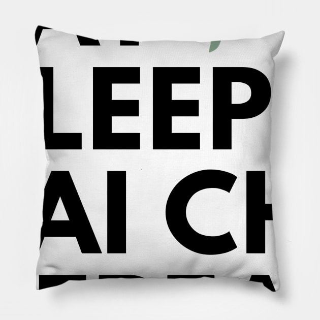 Eat Sleep Repeat 2 Pillow by TaijiFit