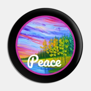 Peace in Nature Pin